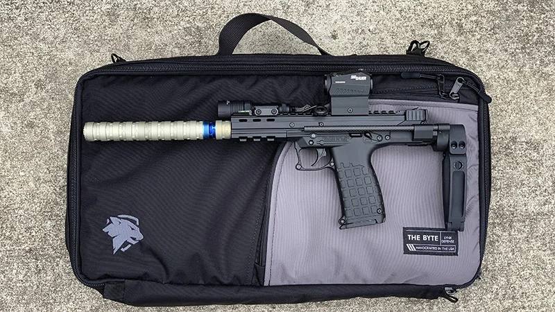 Collapsed the CP33 is great in the Byte SMG Gun Bag