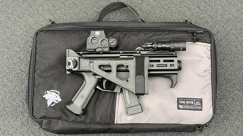 The Byte Gun Case is the best case for a folded Scorpion Micro