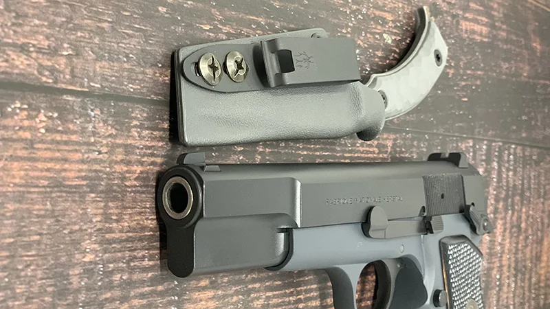 Browning Hi Power Review Sheathed Blade and Slide