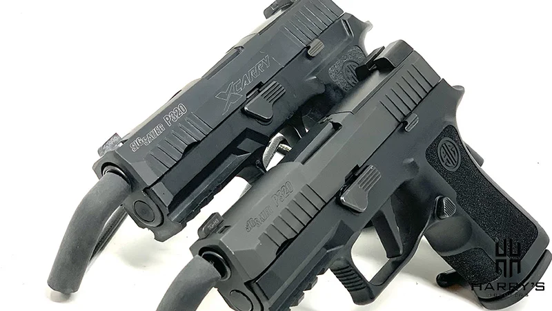 Sig P320 X Carry vs Sig P320 X Compact side by side