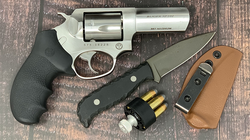 Ruger SP101 Review shaw speed loader sheath