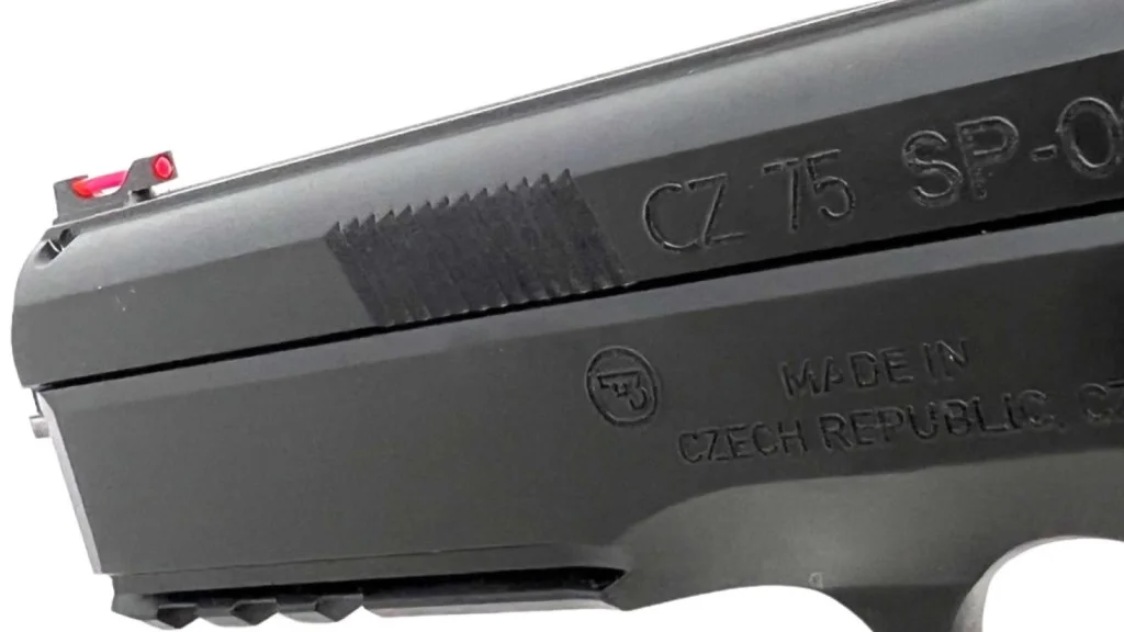 CZ SP01 Review Forward Serrations